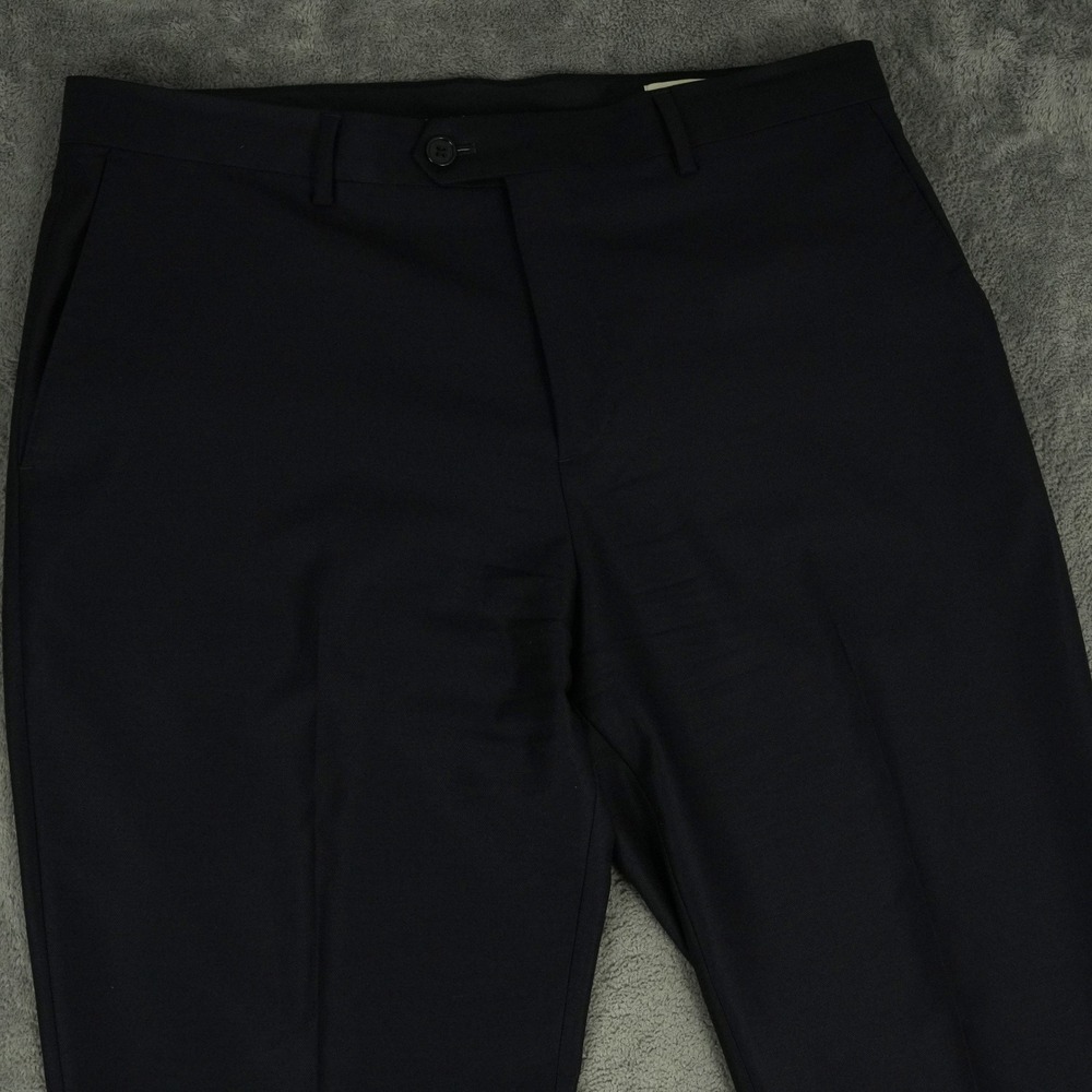 Banana Republic Signature Italian Hopsack Pant‎ Mens 36R (38x31) Navy Reda Flexo